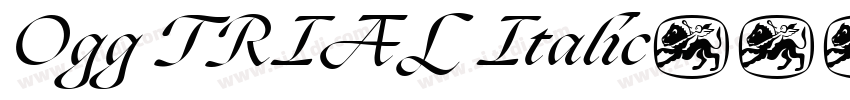 Ogg TRIAL Italic字体转换